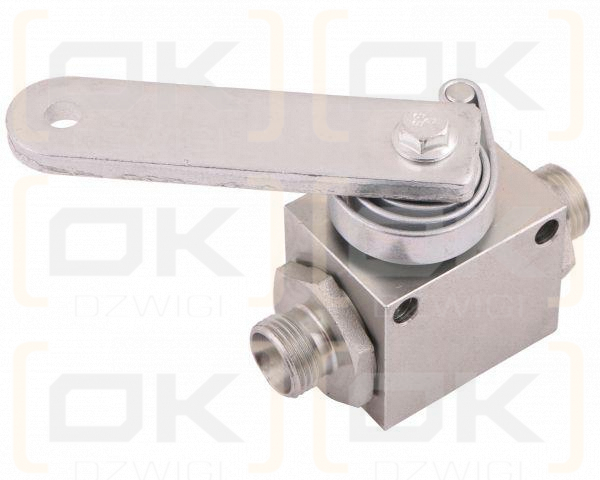 Zawór odcinająco-zwrotny (ogranicznik posuwu/skoku) 2/2 M18x1.5 12L z otworami mocującymi 350 bar Waryński