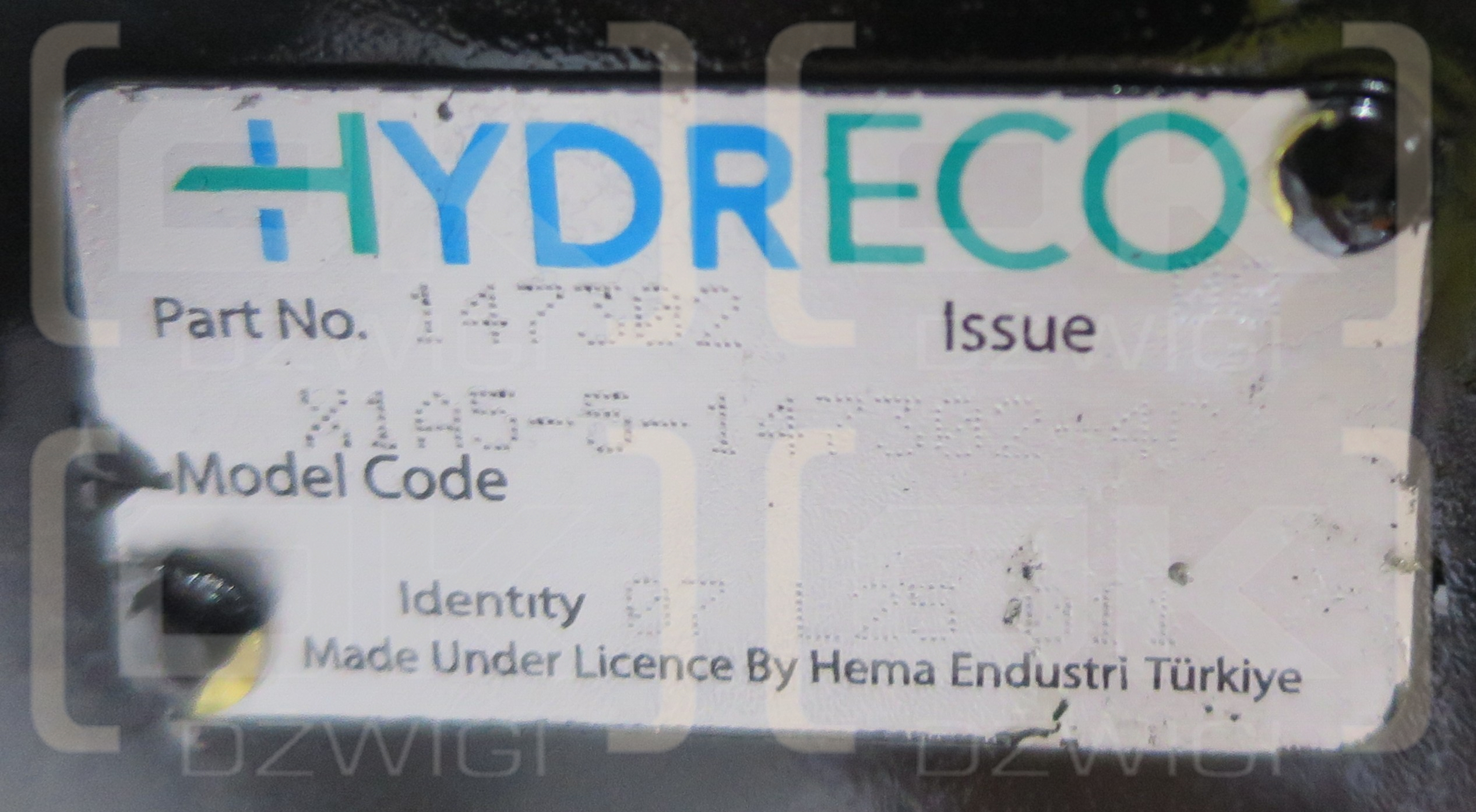 Pompa hydrauliczna zębata HYDRECO/DB X1A50235023-147302-4C