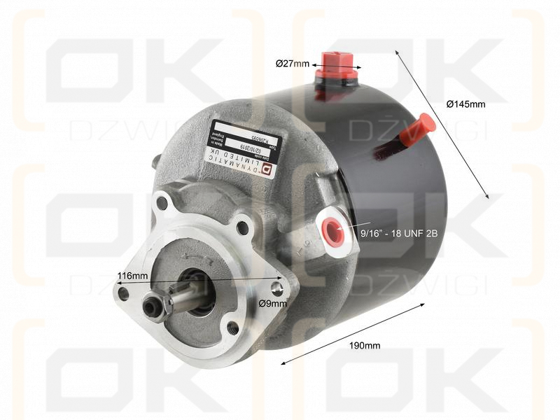 Шестеренчатый гидравлический насос Sauer Danfos Dynamatic K206595