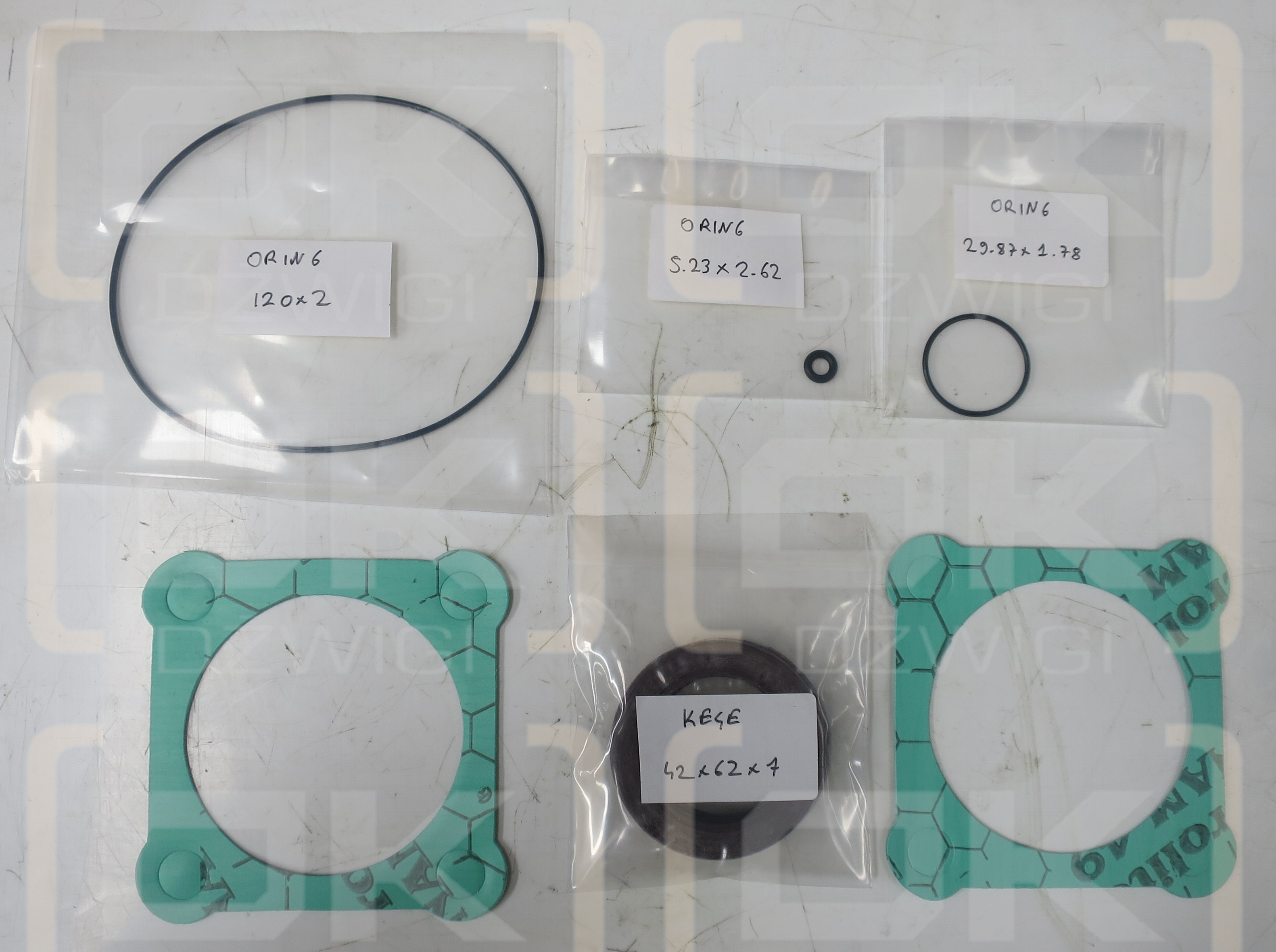 107 & 125 CC/REV BENT AXIS DICHTUNGSSATZ