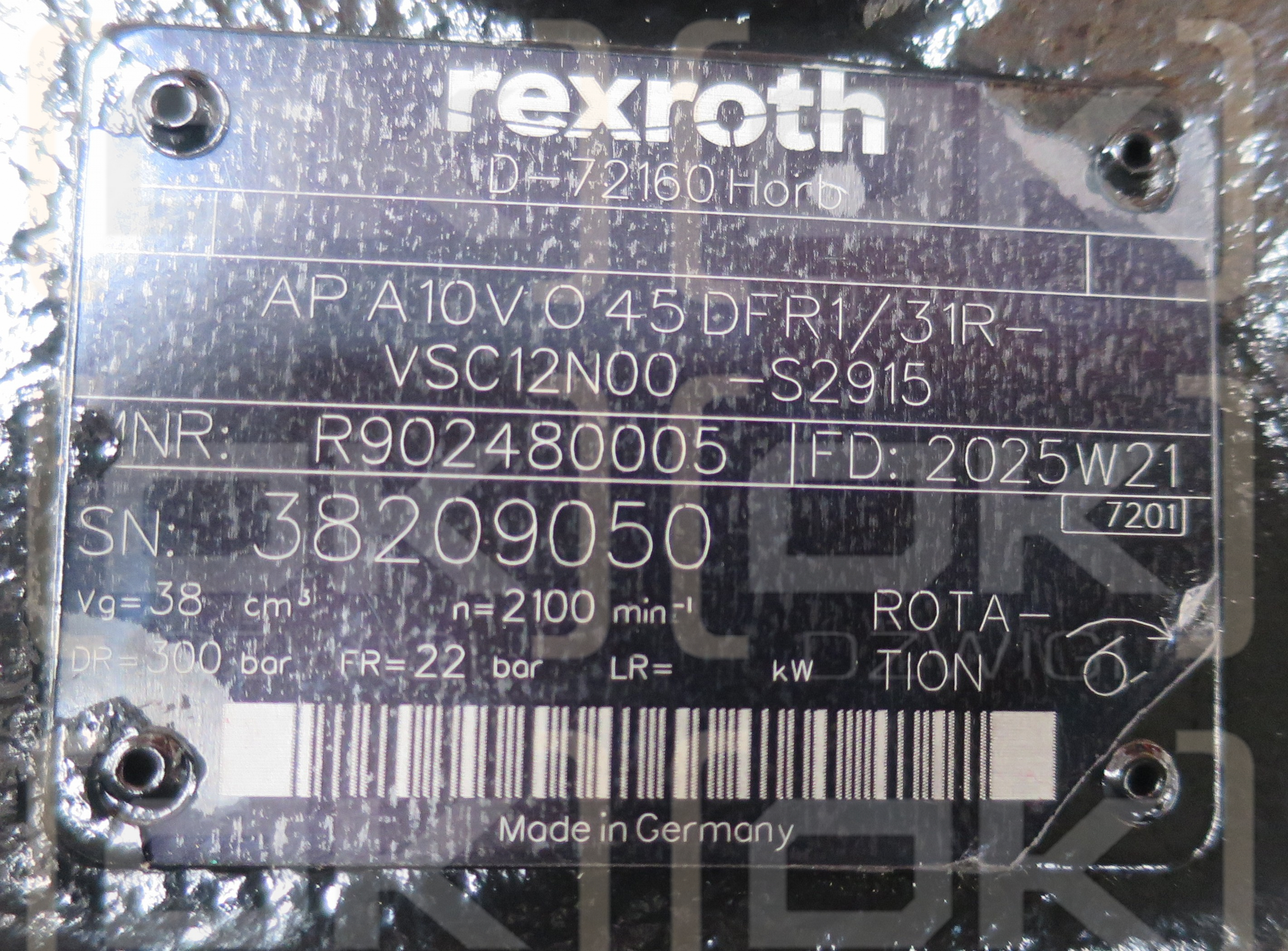 REXROTH PUMPE Nr. R902480005 ,
