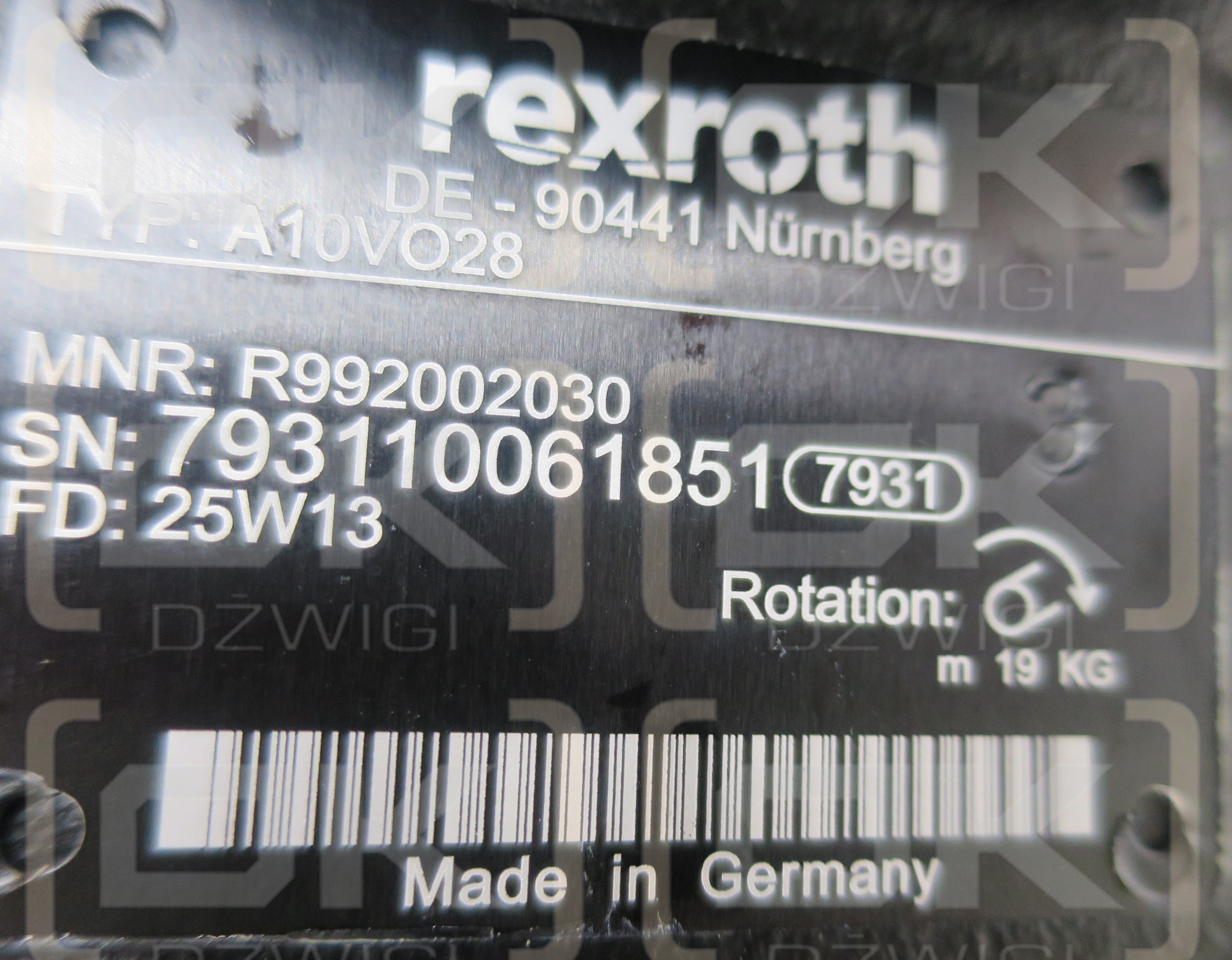 BOSCH REXROTH № Р992002030