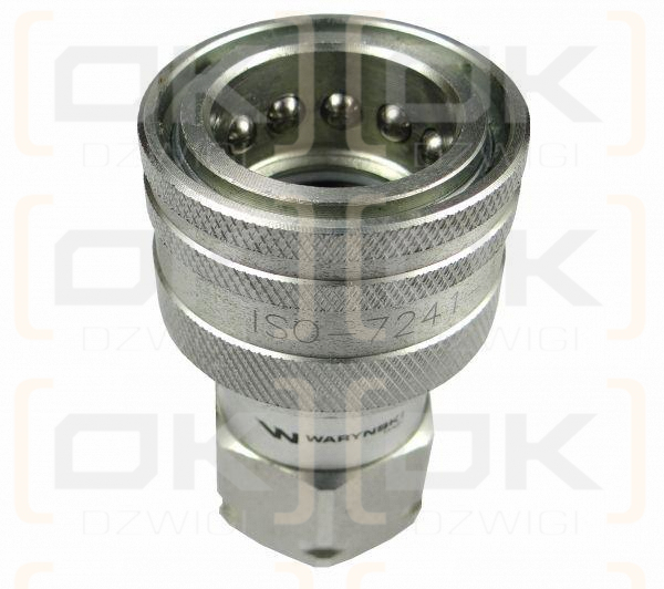 Szybkozłącze hydrauliczne gniazdo M14x1.5 gwint zewnętrzny EURO (9100814G) (ISO 7241-A) Waryński