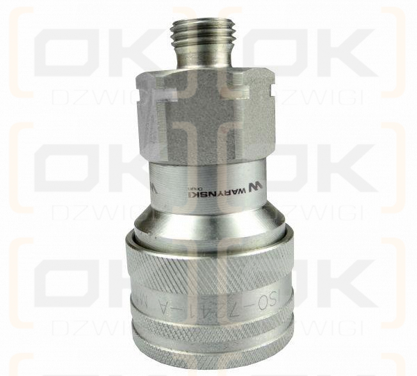 Szybkozłącze hydrauliczne gniazdo M14x1.5 gwint zewnętrzny EURO (9100814G) (ISO 7241-A) Waryński