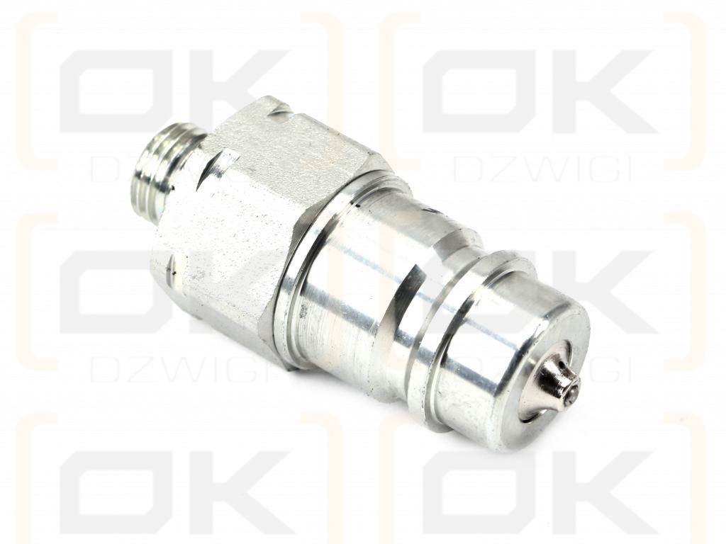 Szybkozłącze hydrauliczne wtyczka M14x1.5 gwint zewnętrzny EURO (ISO 7241-A) z eliminatorem ciśnienia Waryński