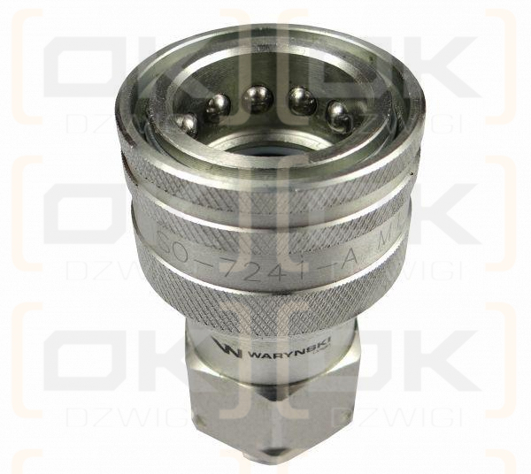 Szybkozłącze hydrauliczne gniazdo M16x1.5 gwint zewnętrzny EURO (9100816G) (ISO 7241-A) Waryński