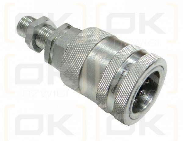 Szybkozłącze hydrauliczne gniazdo long M16x1.5 gwint zewnętrzny EURO PUSH-PULL (9100816GL) (ISO 7241-A) Waryński