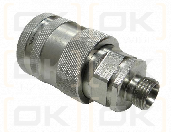 Szybkozłącze hydrauliczne gniazdo M16x1.5 gwint zewnętrzny EURO PUSH-PULL (9100816G) (ISO 7241-A) Waryński