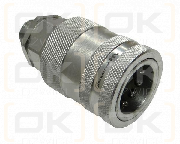 Szybkozłącze hydrauliczne gniazdo M16x1.5 gwint zewnętrzny EURO PUSH-PULL (9100816G) (ISO 7241-A) Waryński
