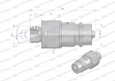 Szybkozłącze hydrauliczne wtyczka M16x1.5 gwint zewnętrzny EURO (9100816W) (ISO 7241-A) Waryński