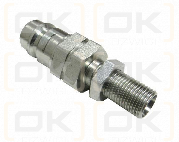 Szybkozłącze hydrauliczne wtyczka long M16x1.5 gwint zewnętrzny EURO (9100816W) (ISO 7241-A) Waryński