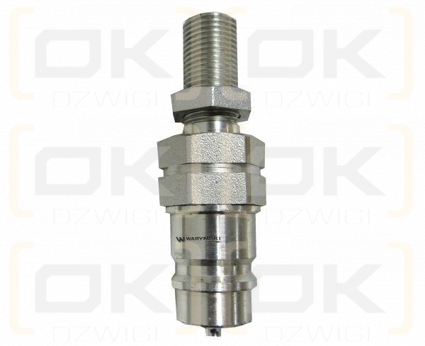 Szybkozłącze hydrauliczne wtyczka long M16x1.5 gwint zewnętrzny EURO (9100816W) (ISO 7241-A) Waryński