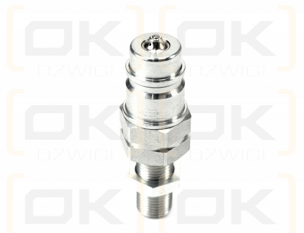 Szybkozłącze hydrauliczne wtyczka long M16x1.5 gwint zewnętrzny EURO (ISO 7241-A) z eliminatorem ciśnienia Waryński