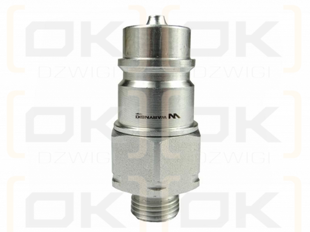 Hydraulic quick coupler plug M16x1.5 external thread EURO (9100816W) (ISO 7241-A) Waryński (pack of 10)
