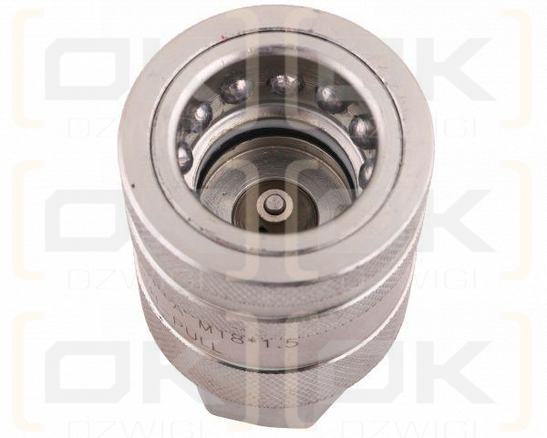 Szybkozłącze hydrauliczne gniazdo z eliminatorem ciśnienia M18x1.5 gwint wew. EURO PUSH-PULL (ISO 7241-A) Waryński
