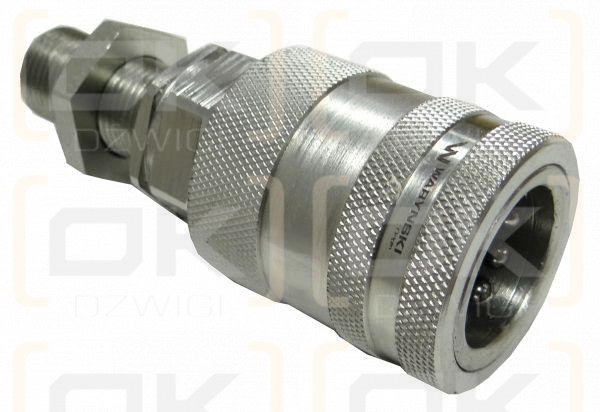 Szybkozłącze hydrauliczne gniazdo long M18x1.5 gwint zewnętrzny EURO PUSH-PULL (9100818GL) (ISO 7241-A) Waryński