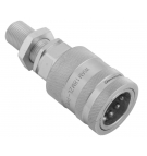 Szybkozłącze hydrauliczne gniazdo long M18x1.5 gwint zewnętrzny EURO PUSH-PULL (9100818GL) (ISO 7241-A) Waryński  (opakowanie 10szt)