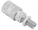Szybkozłącze hydrauliczne gniazdo long M18x1.5 gwint zewnętrzny EURO PUSH-PULL (9100818GL) (ISO 7241-A) Waryński  (opakowanie 10szt)