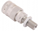 Szybkozłącze hydrauliczne gniazdo long M18x1.5 gwint zewnętrzny EURO PUSH-PULL (9100818GL) (ISO 7241-A) Waryński (opakowanie 50szt)