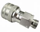 Szybkozłącze hydrauliczne gniazdo M18x1.5 gwint zewnętrzny EURO (9100818G) (ISO 7241-A) Waryński  (opakowanie 10szt)