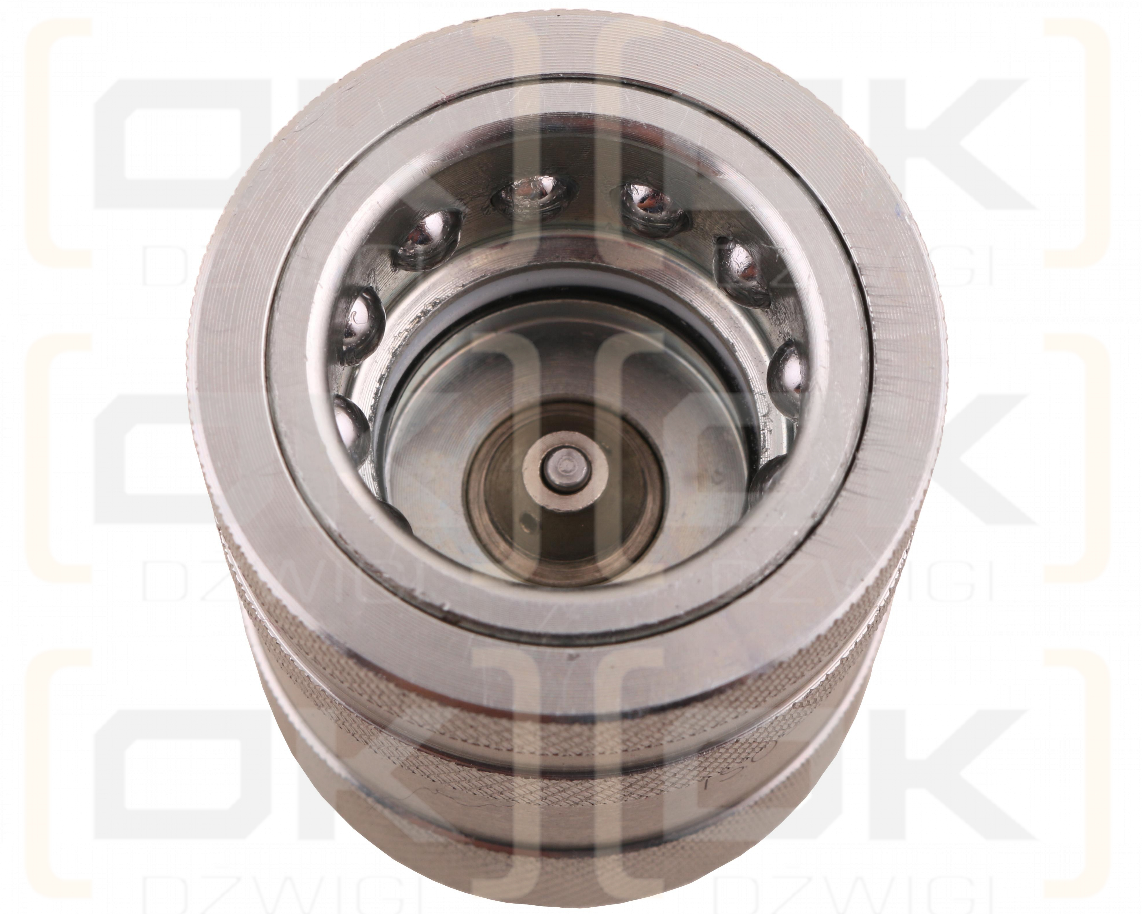 Szybkozłącze hydrauliczne gniazdo z eliminatorem ciśnienia M18x1.5 gwint zew. EURO PUSH-PULL (9100818G) (ISO 7241-A) Waryński