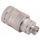 Szybkozłącze hydrauliczne gniazdo z eliminatorem ciśnienia M18x1.5 gwint zew. EURO PUSH-PULL (9100818G) (ISO 7241-A) Waryński