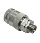 Szybkozłącze hydrauliczne gniazdo M18x1.5 gwint zewnętrzny EURO PUSH-PULL (9100818G) (ISO 7241-A) Waryński  (opakowanie 10szt)