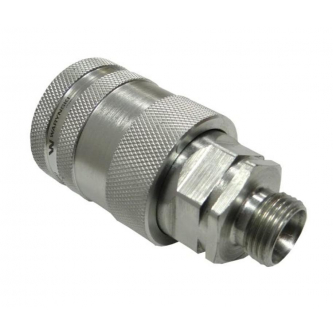 Szybkozłącze hydrauliczne gniazdo M18x1.5 gwint zewnętrzny EURO PUSH-PULL (9100818G) (ISO 7241-A) Waryński  (opakowanie 10szt)