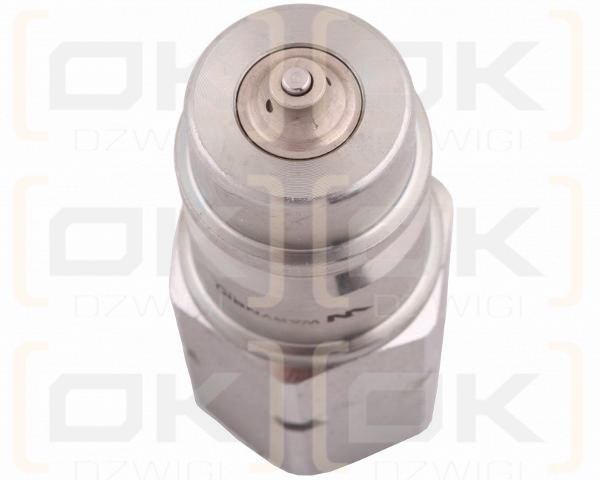 Szybkozłącze hydrauliczne wtyczka z eliminatorem ciśnienia M18x1.5 gwint wew. EURO (ISO 7241-A) Waryński