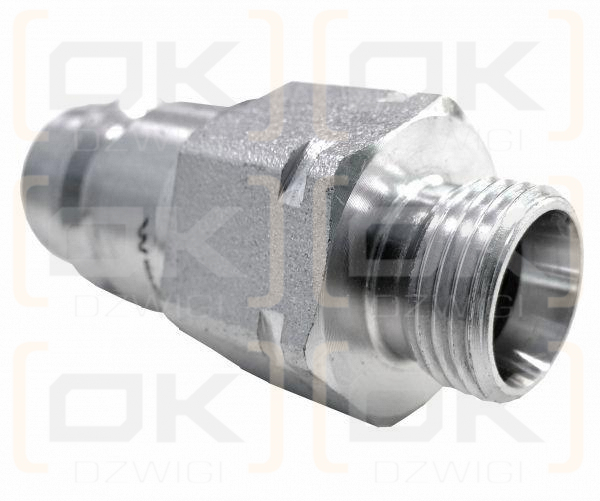 Szybkozłącze hydrauliczne wtyczka M18x1.5 gwint zewnętrzny EURO (9100818W) (ISO 7241-A) Waryński