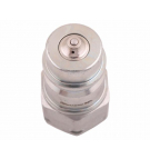 Szybkozłącze hydrauliczne wtyczka z eliminatorem ciśnienia M18x1.5 gwint zew. EURO (9100818W) (ISO 7241-A) Waryński