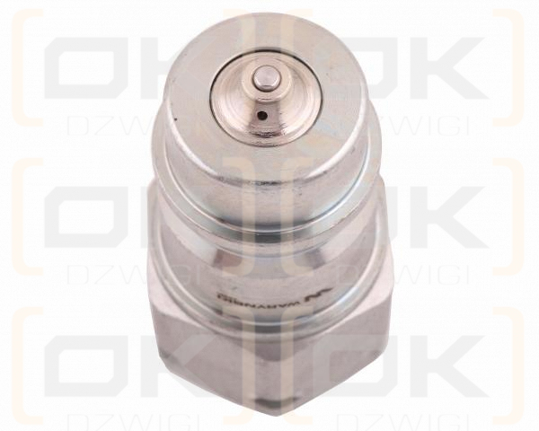 Szybkozłącze hydrauliczne wtyczka z eliminatorem ciśnienia M18x1.5 gwint zew. EURO (9100818W) (ISO 7241-A) Waryński