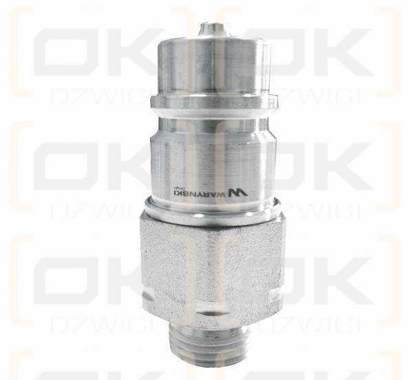 Szybkozłącze hydrauliczne wtyczka M18x1.5 gwint zewnętrzny EURO (9100818W) (ISO 7241-A) Waryński (opakowanie 50szt)