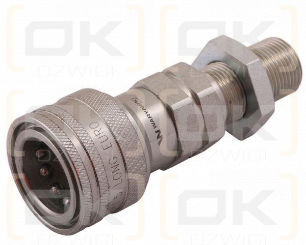 Szybkozłącze hydrauliczne gniazdo long M20x1.5 gwint zewnętrzny EURO (ISO 7241-A) Waryński