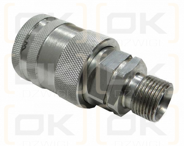 Szybkozłącze hydrauliczne gniazdo M20x1.5 gwint zewnętrzny EURO PUSH-PULL (9100822G) (ISO 7241-A) Waryński
