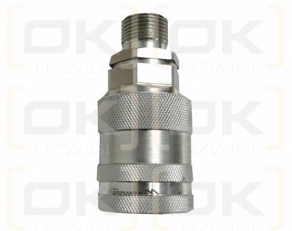 Szybkozłącze hydrauliczne gniazdo M20x1.5 gwint zewnętrzny EURO PUSH-PULL (9100822G) (ISO 7241-A) Waryński