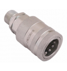 Szybkozłącze hydrauliczne gniazdo z eliminatorem ciśnienia M20x1.5 gwint zew. EURO PUSH-PULL (9100822G) (ISO 7241-A) Waryński