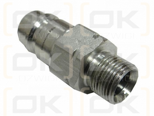 Szybkozłącze hydrauliczne wtyczka M20x1.5 gwint zewnętrzny EURO (9100822W) (ISO 7241-A) Waryński