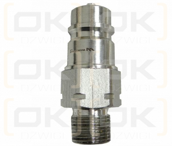 Szybkozłącze hydrauliczne wtyczka M20x1.5 gwint zewnętrzny EURO (9100822W) (ISO 7241-A) Waryński