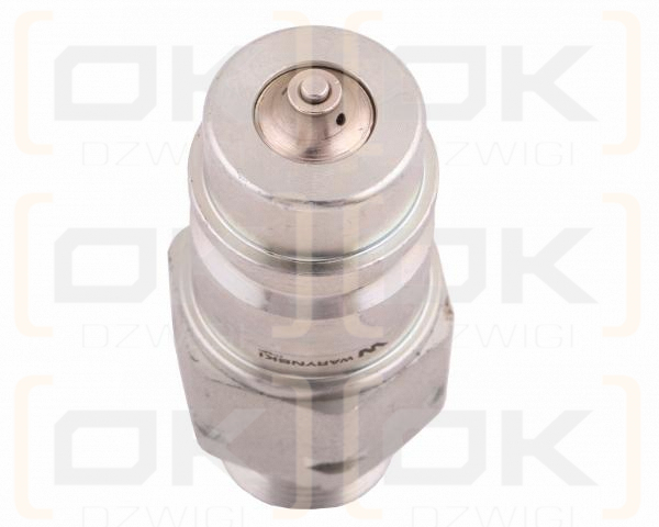 Szybkozłącze hydrauliczne wtyczka z eliminatorem ciśnienia M20x1.5 gwint zew. EURO (9100822W) (ISO 7241-A) Waryński