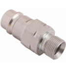 Szybkozłącze hydrauliczne wtyczka z eliminatorem ciśnienia M20x1.5 gwint zew. EURO (9100822W) (ISO 7241-A) Waryński