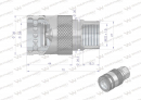 Szybkozłącze hydrauliczne gniazdo M22x1.5 gwint wewnętrzny EURO PUSH-PULL (ISO 7241-A) Waryński