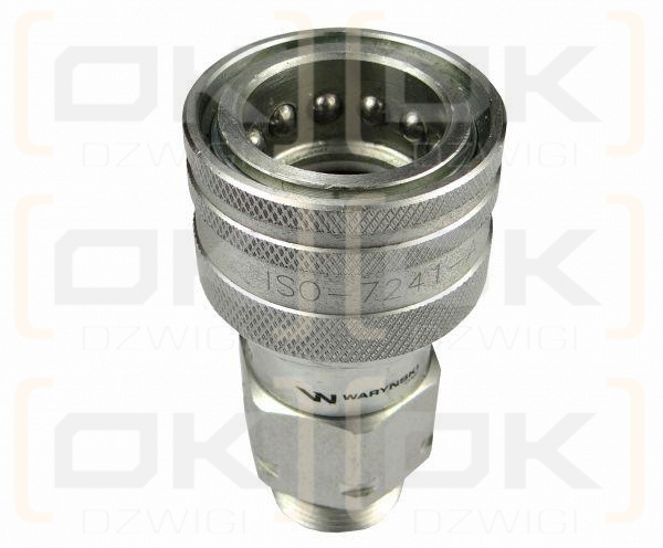 Szybkozłącze hydrauliczne gniazdo M22x1.5 gwint zewnętrzny EURO (9100822G) (ISO 7241-A) Waryński