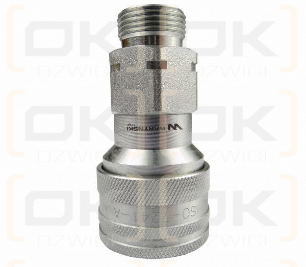 Szybkozłącze hydrauliczne gniazdo M22x1.5 gwint zewnętrzny EURO (9100822G) (ISO 7241-A) Waryński