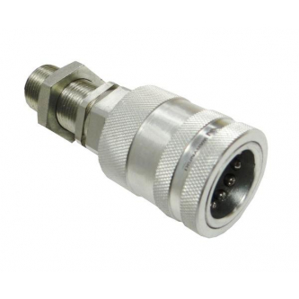 Szybkozłącze hydrauliczne gniazdo long M22x1.5 gwint zewnętrzny EURO PUSH-PULL (9100822GL) (ISO 7241-A) Waryński (opakowanie 50szt)