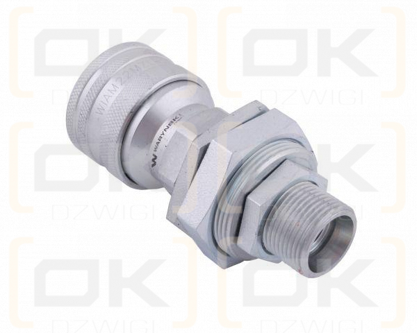Szybkozłącze hydrauliczne gniazdo long M22x1.5 gwint zewnętrzny EURO (Adaptacja starego typu 504900) (9199822G/ST) (ISO 7241-A) Waryński