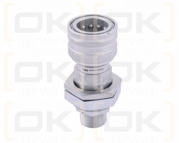 Szybkozłącze hydrauliczne gniazdo long M22x1.5 gwint zewnętrzny EURO (Adaptacja starego typu 504900) (9199822G/ST) (ISO 7241-A) Waryński
