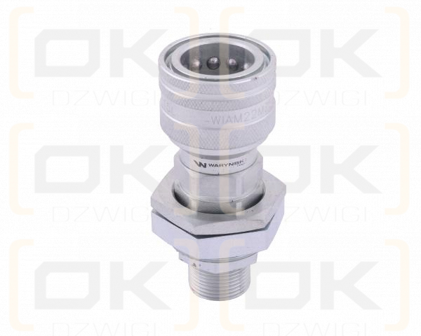 Szybkozłącze hydrauliczne gniazdo long M22x1.5 gwint zewnętrzny EURO (Adaptacja starego typu 504900) (9199822G/ST) (ISO 7241-A) Waryński