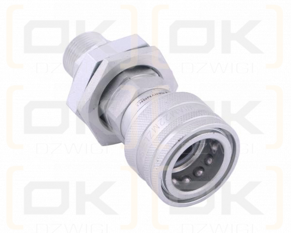 Szybkozłącze hydrauliczne gniazdo long M22x1.5 gwint zewnętrzny EURO (Adaptacja starego typu 504900) (9199822G/ST) (ISO 7241-A) Waryński
