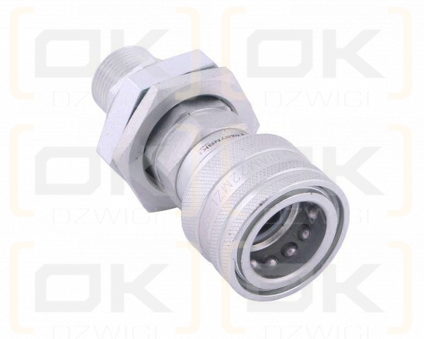 Szybkozłącze hydrauliczne gniazdo long M22x1.5 gwint zewnętrzny EURO (Adaptacja starego typu 504900) (9199822G/ST) (ISO 7241-A) Waryński